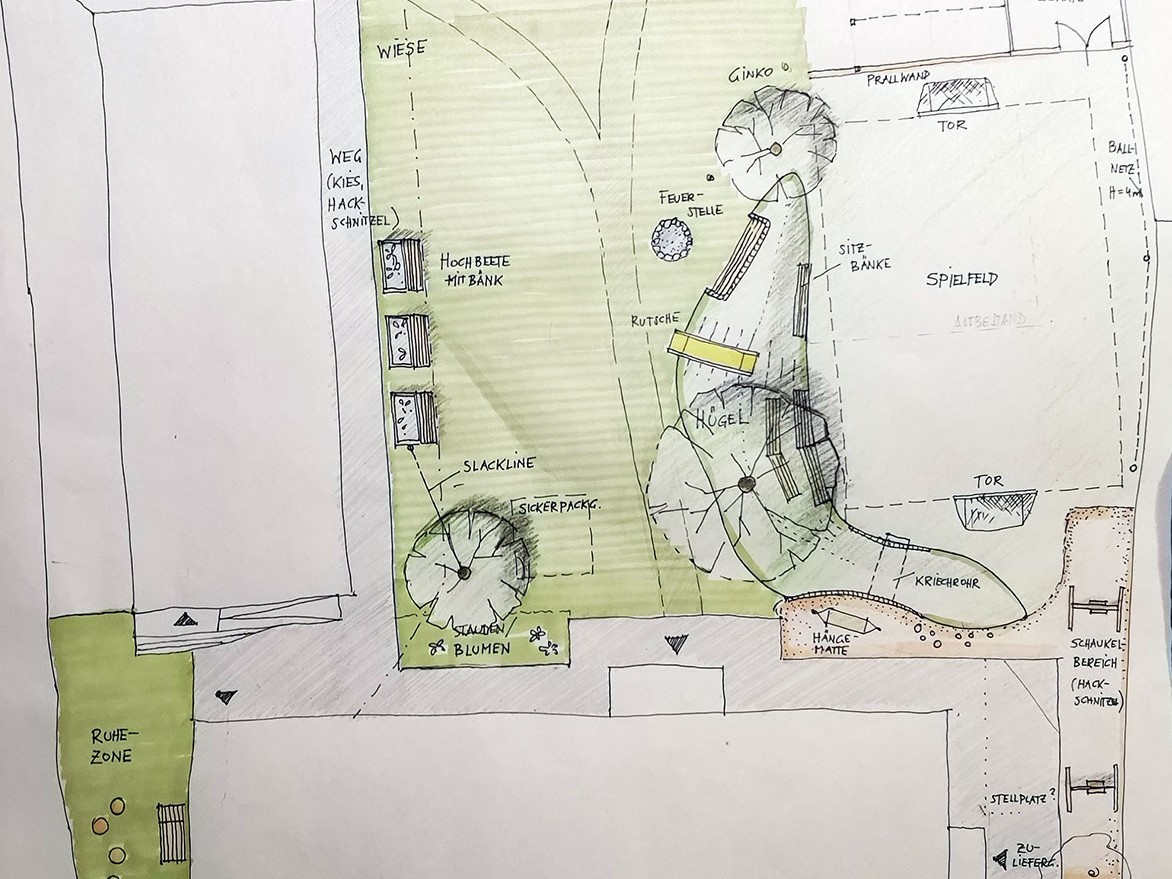 Waldorfschule-Gartenplan